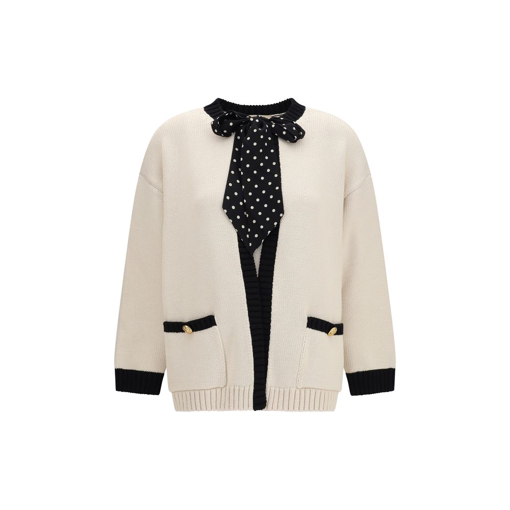 Valentino Garavani Beige Cotton Cardigan