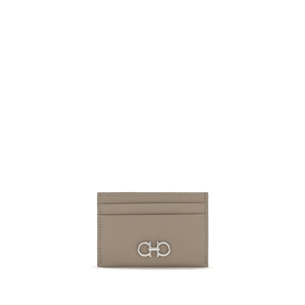 Ferragamo Beige Calf Leather Bos Taurus Wallet