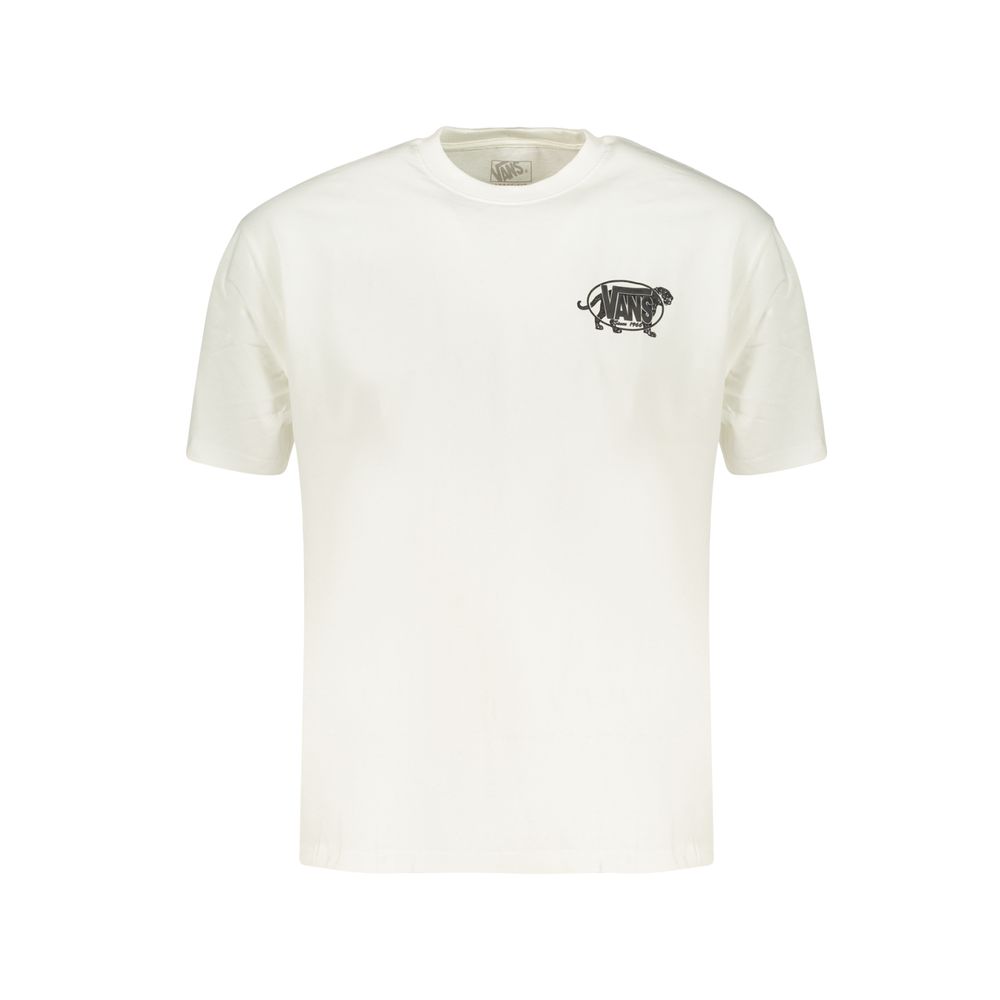 Vans White Cotton Men's T-Shirt