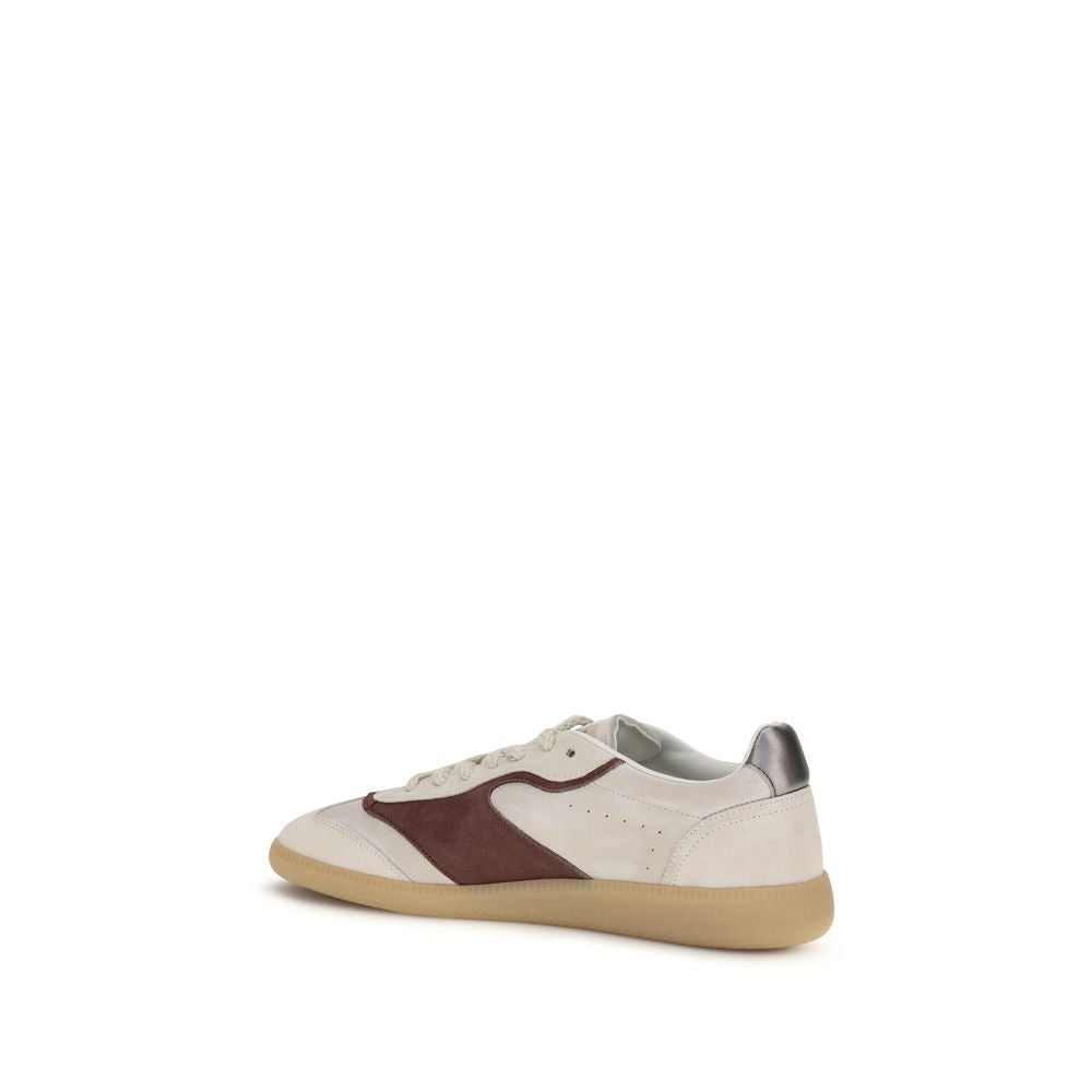 Dsquared² Beige Calf Leather Bos Taurus Low Top Sneakers
