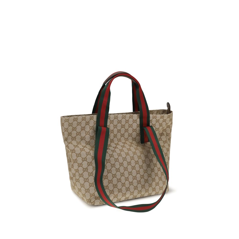 Gucci Beige Polyester Shoulder Bag