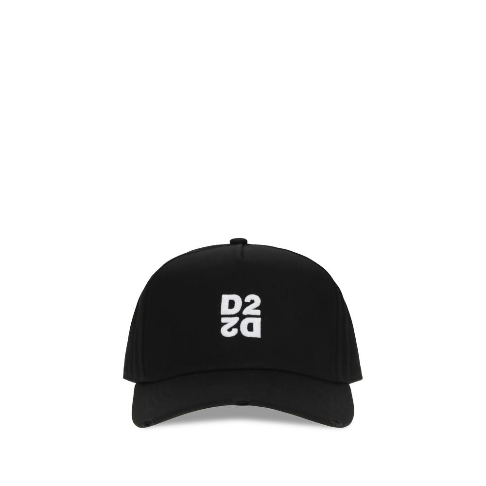 Dsquared² Black Cotton Cap (Baseball Hat)