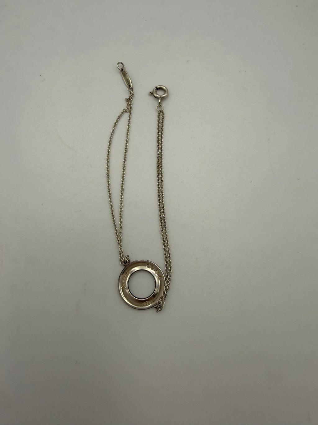 Tiffany & Co. TIFFANY & CO. Silver Bracelet with Double Chain