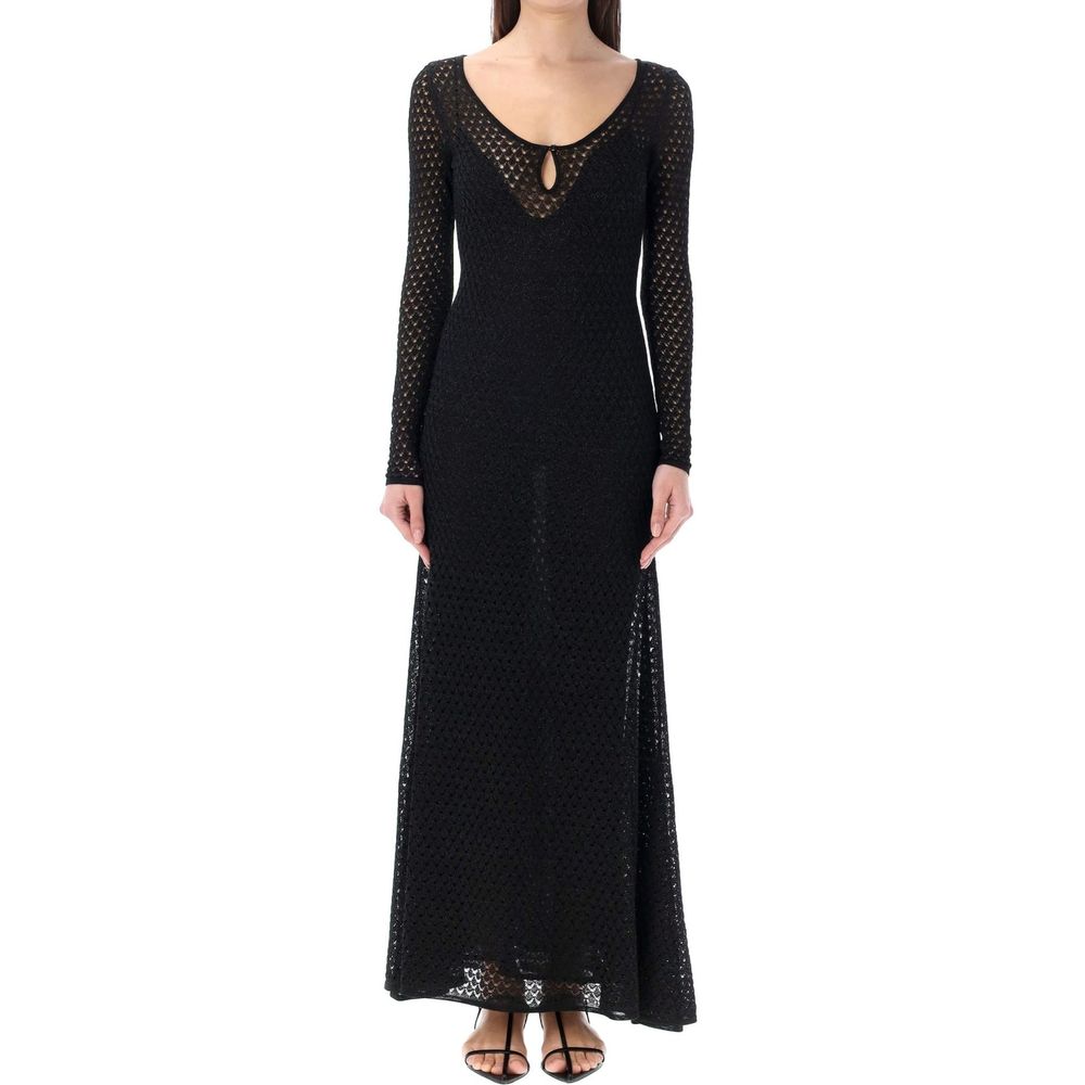 Tom Ford Black Metallic Fibre Casual Dress