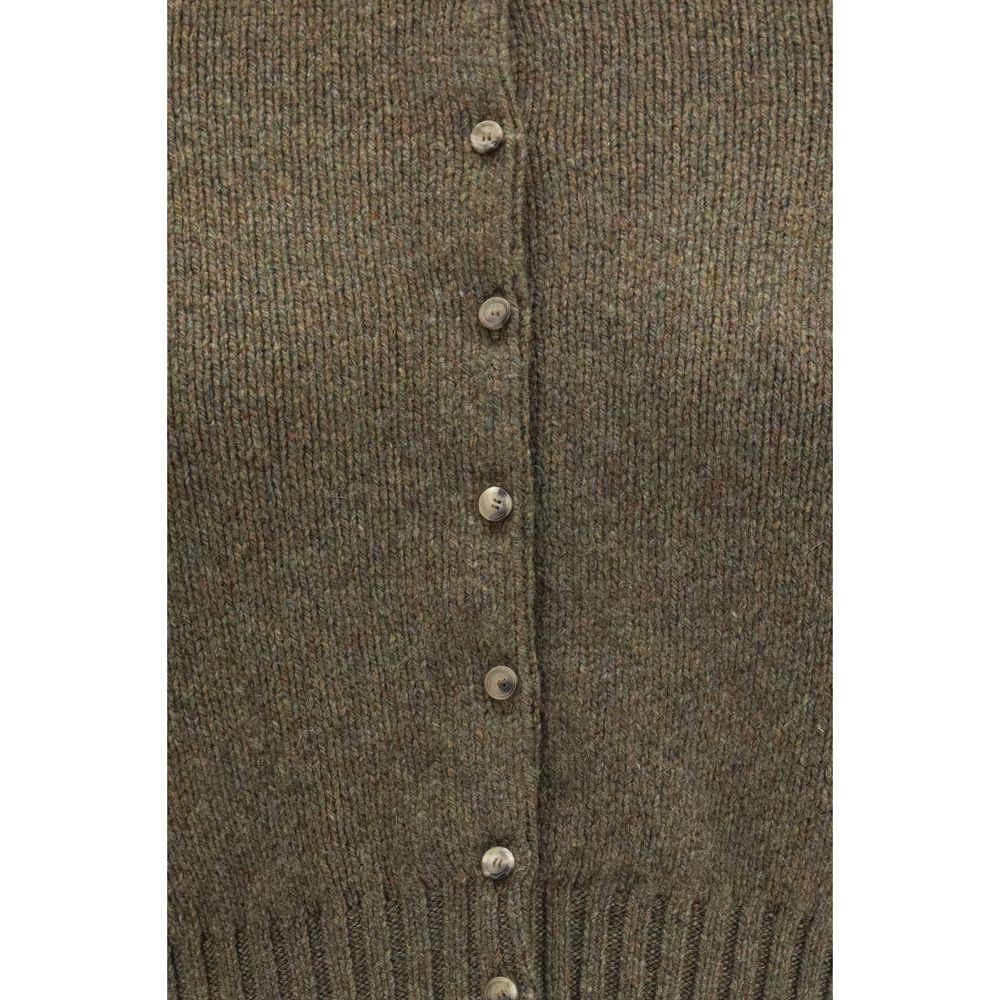 Khaite Bicolor Cashmere Cardigan