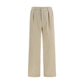 Prada Beige Cotton Casual Pants
