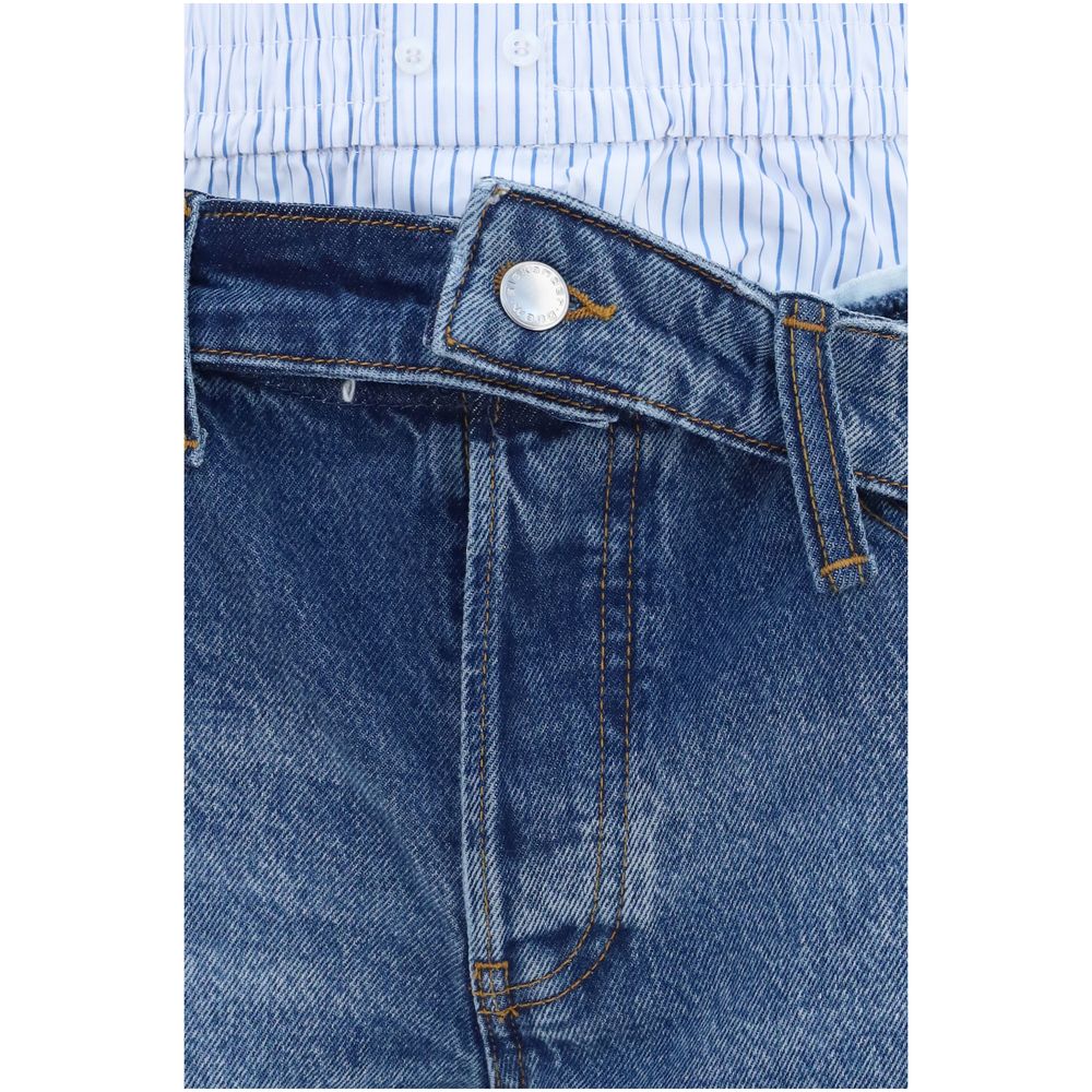 Alexander Wang Blue Cotton Bermuda Shorts