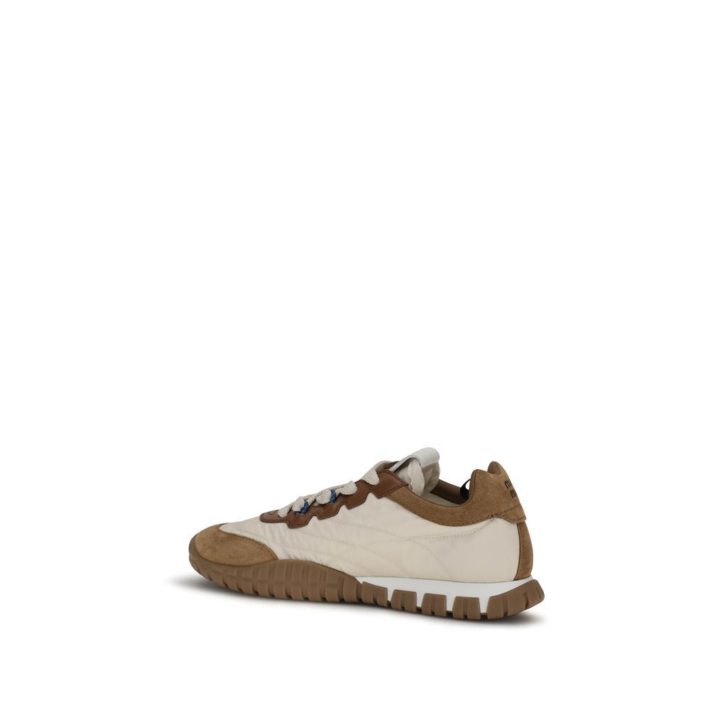 Miu Miu Beige Polyamide Athletic Sneakers