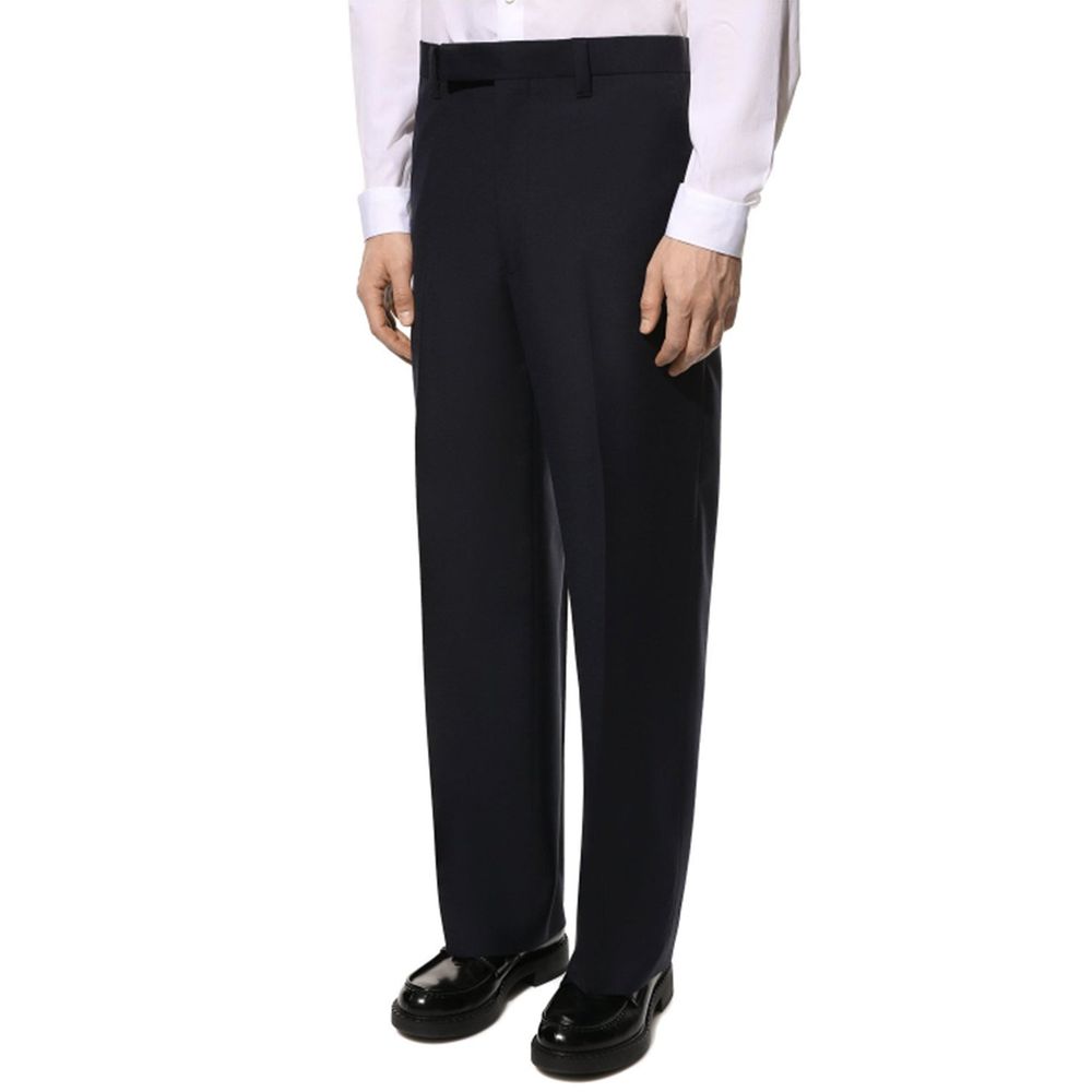 Prada Blue Wool Dress Pants