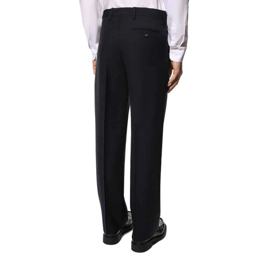 Prada Blue Wool Dress Pants