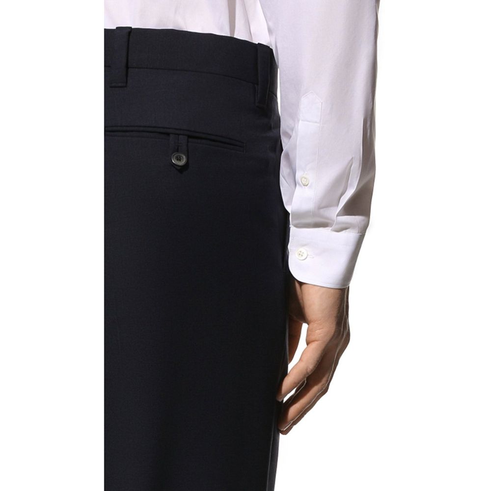Prada Blue Wool Dress Pants