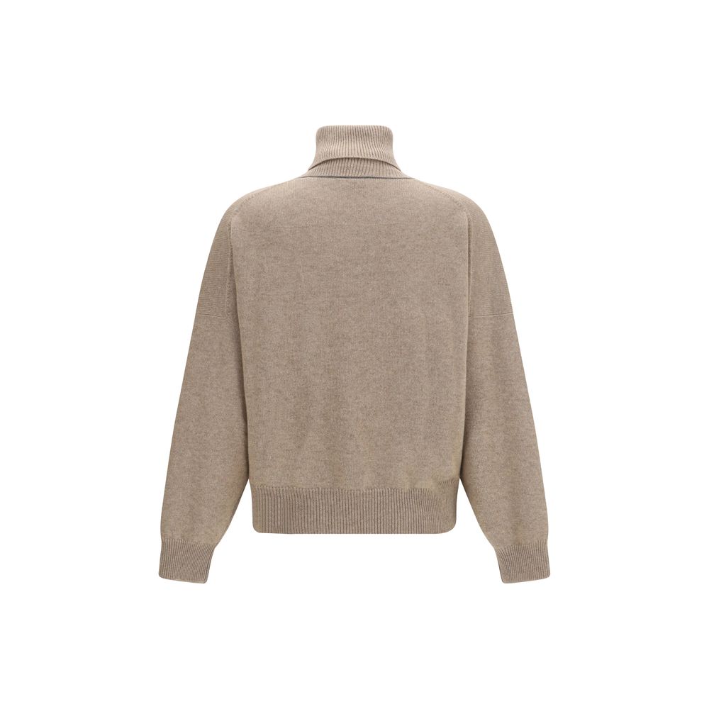 Brunello Cucinelli Brown Cashmere Turtleneck