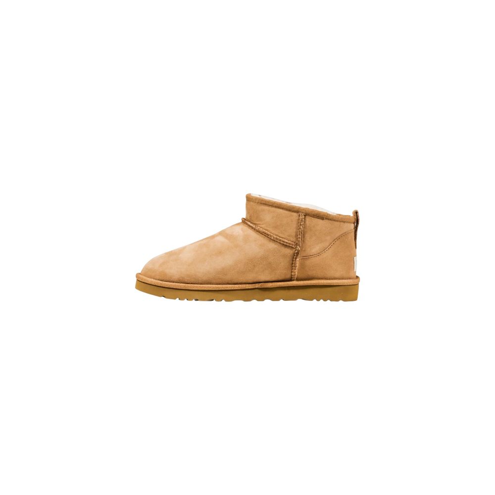 UGG Beige Leather Ankle Boots