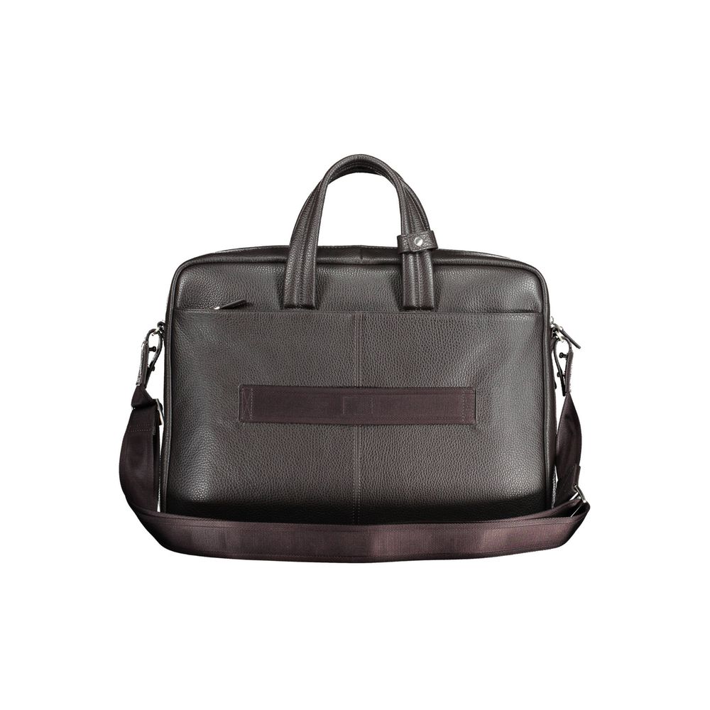 Piquadro Brown Leather Men's Bag