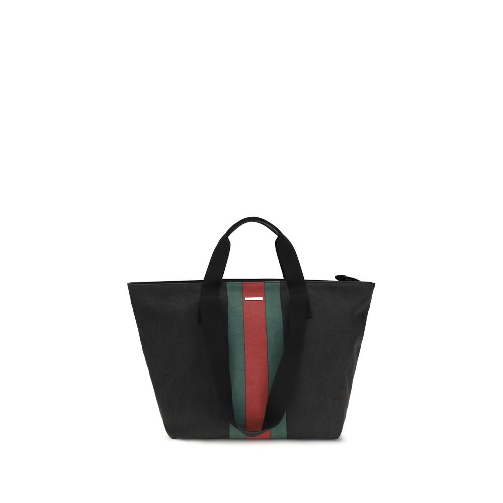 Gucci Black Cotton Shoulder Bag
