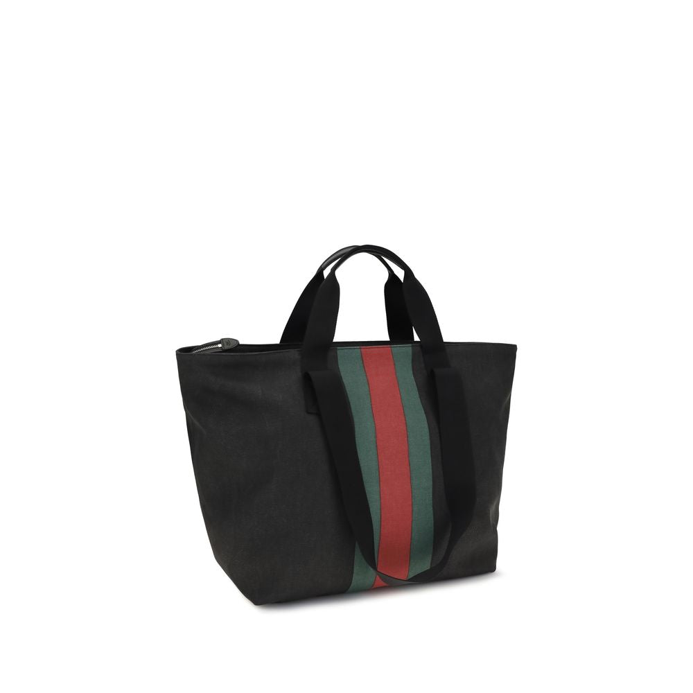 Gucci Black Cotton Shoulder Bag
