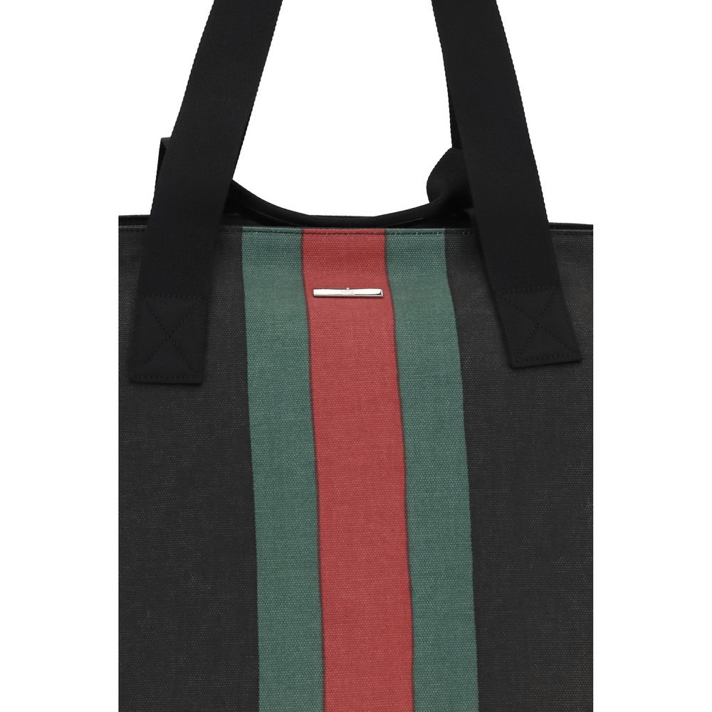 Gucci Black Cotton Shoulder Bag