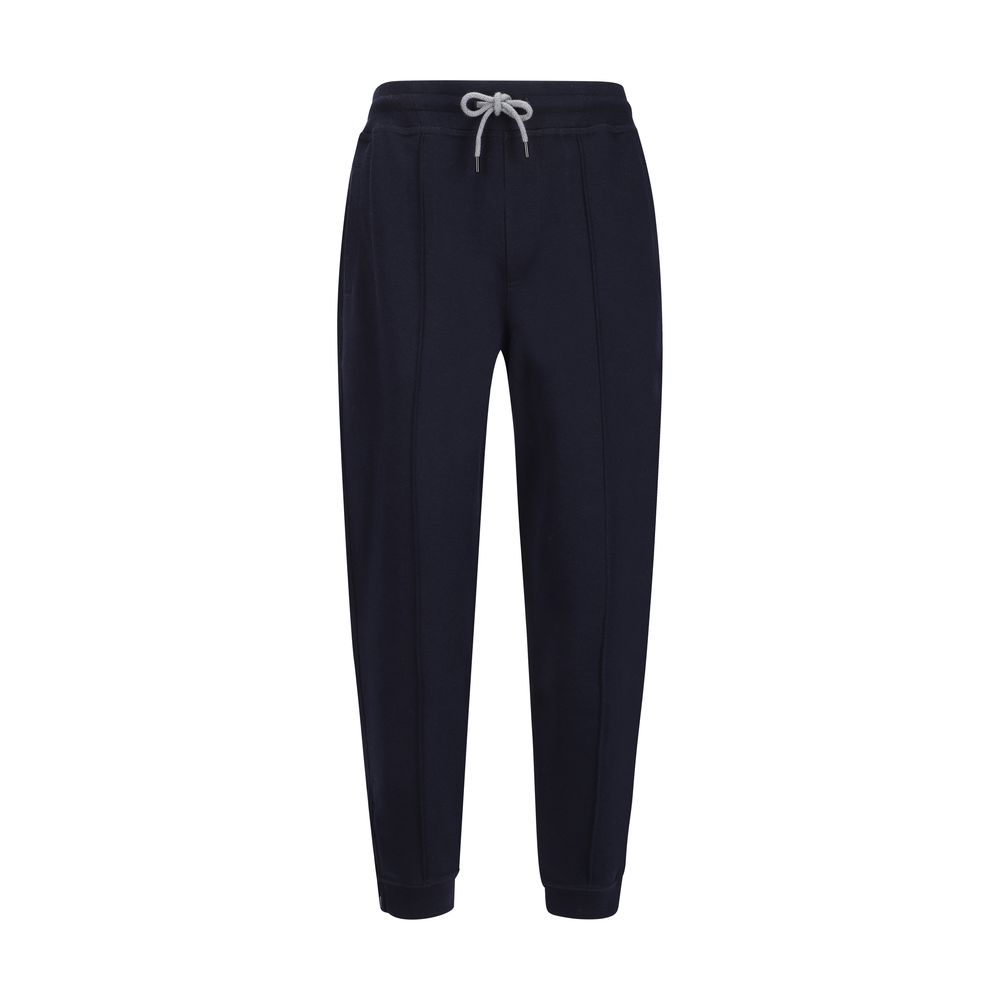 Brunello Cucinelli Blue Cotton Joggers (Workout Pants)