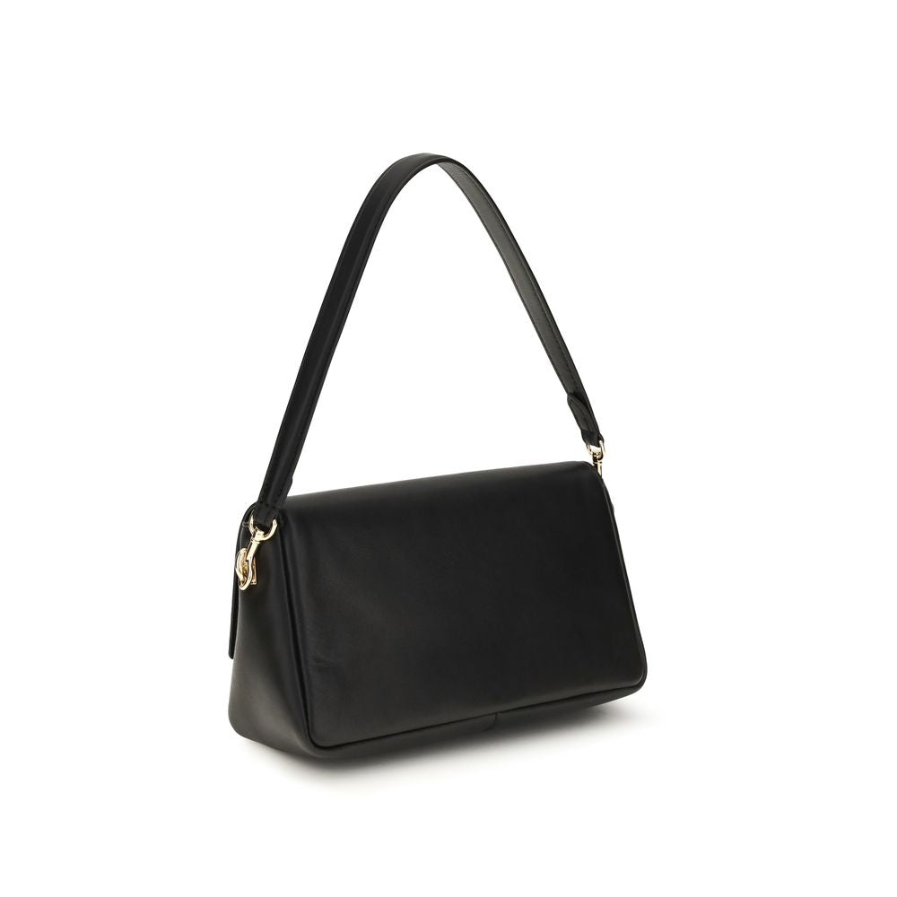 Tory Burch Black Calf Leather Bos Taurus Shoulder Bag Tory Burch