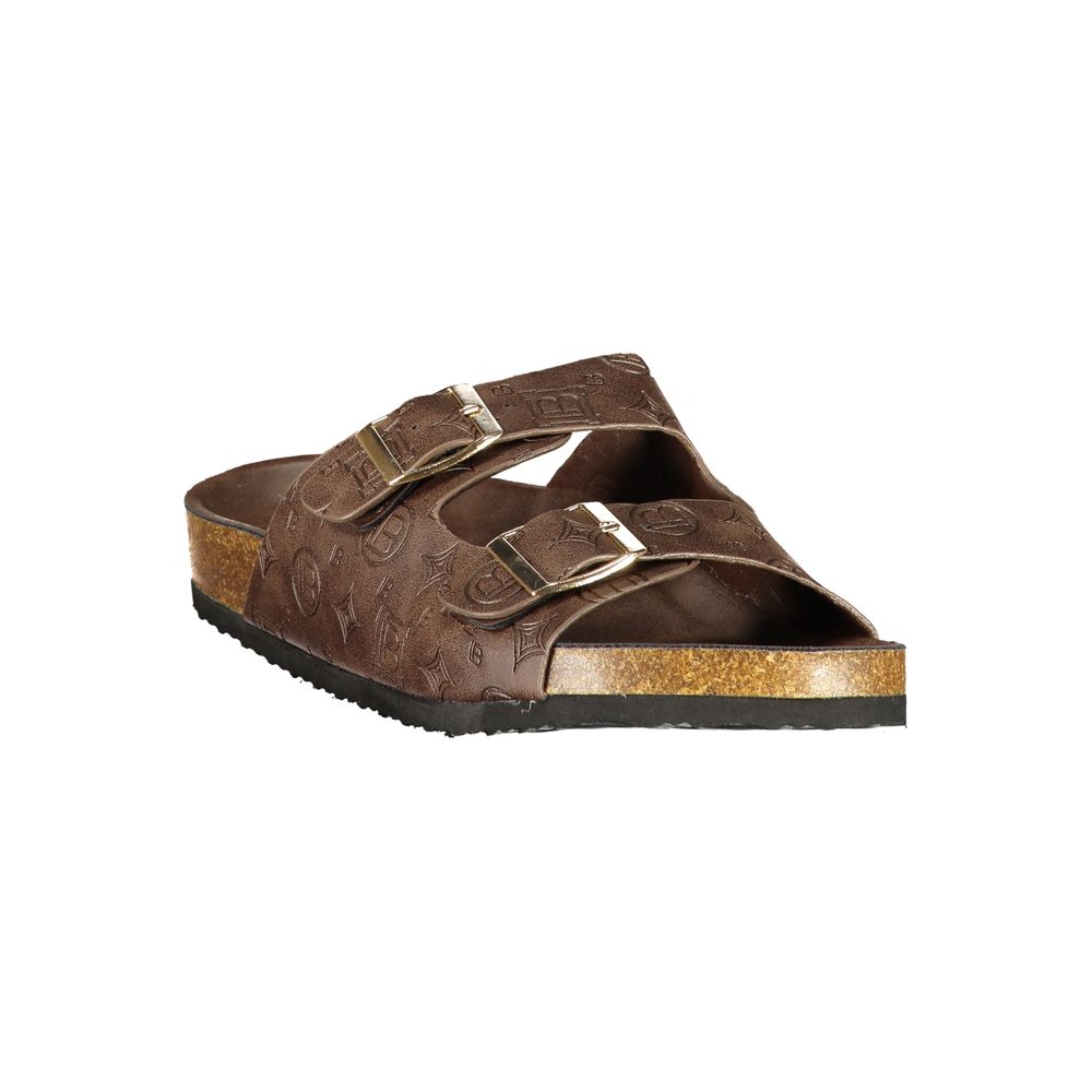 Laura Biagiotti Brown Polyurethane Women's Sandal
