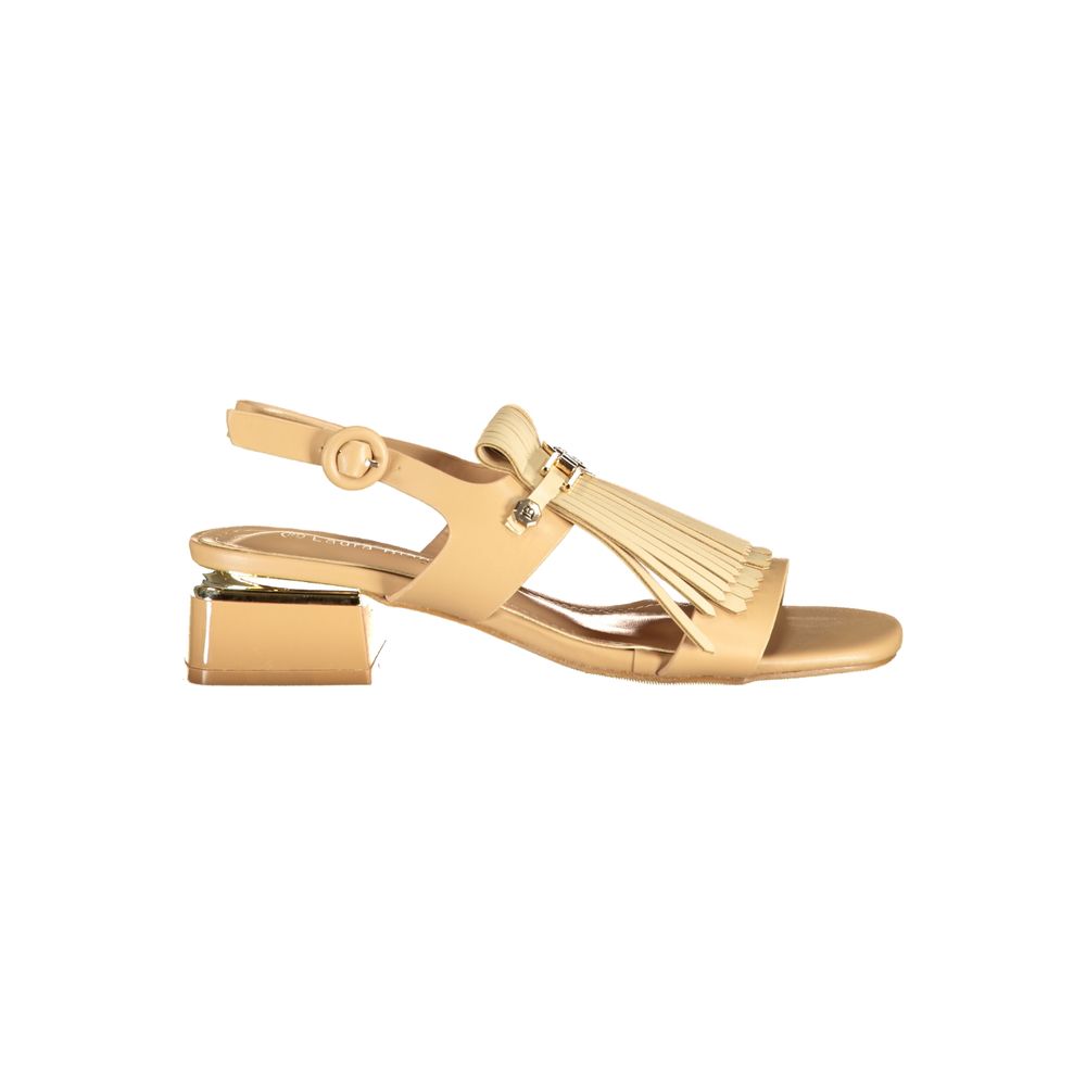 Laura Biagiotti Beige Polyurethane Women's Sandal