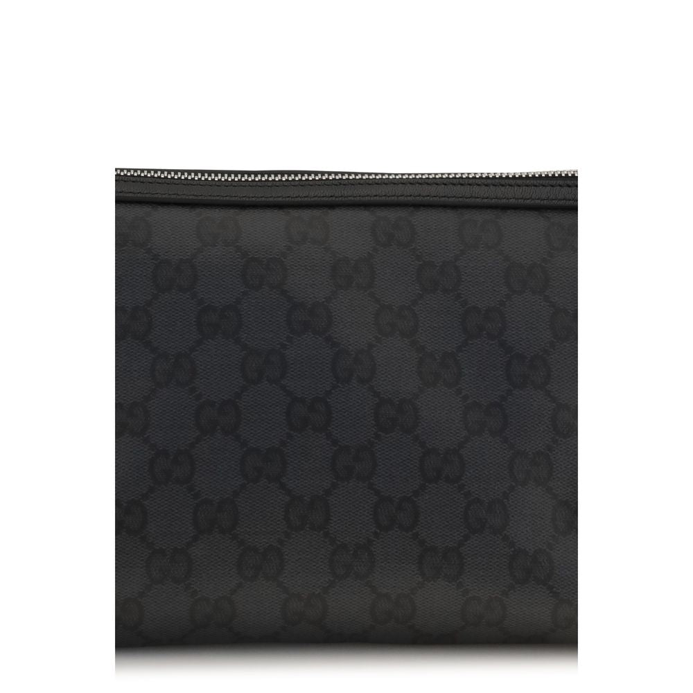 Gucci Black Cotton Clutch Bag