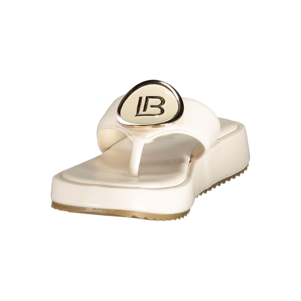 Laura Biagiotti White Polyurethane Women's Sandal