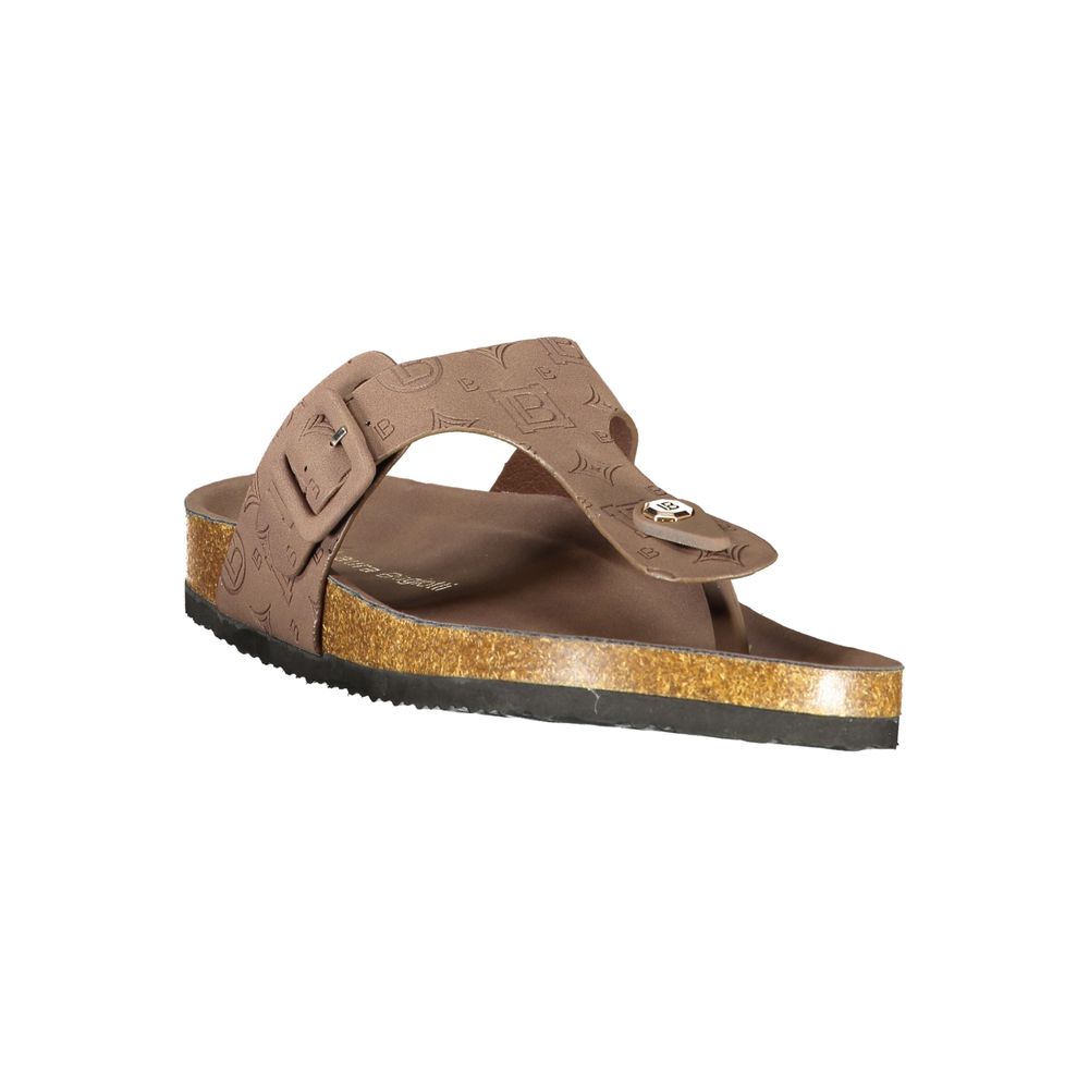 Laura Biagiotti Brown Polyurethane Women's Sandal
