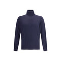 Brunello Cucinelli Blue Wool Oves Aries Turtleneck