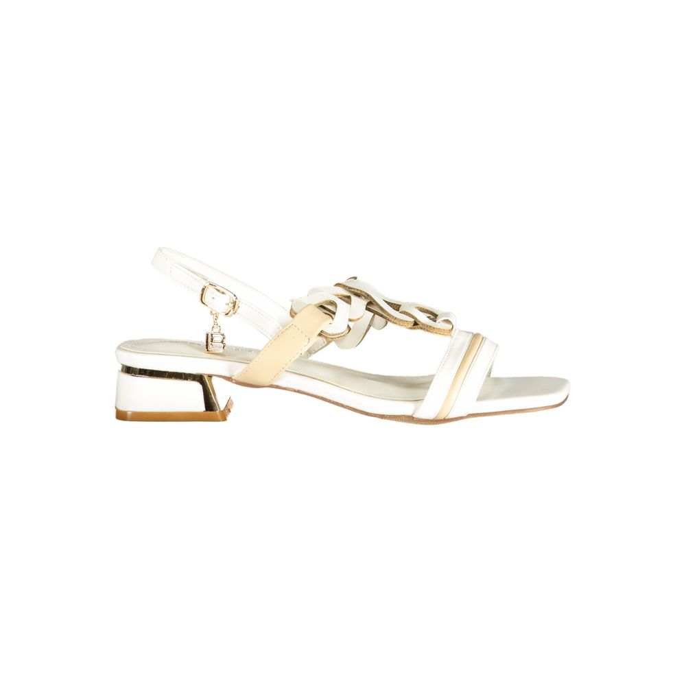 Laura Biagiotti White Polyurethane Women's Sandal