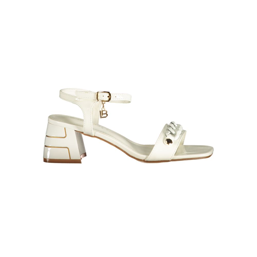 Laura Biagiotti White Polyurethane Women's Sandal