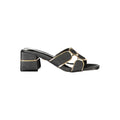 Laura Biagiotti Black Polyurethane Women's Sandal