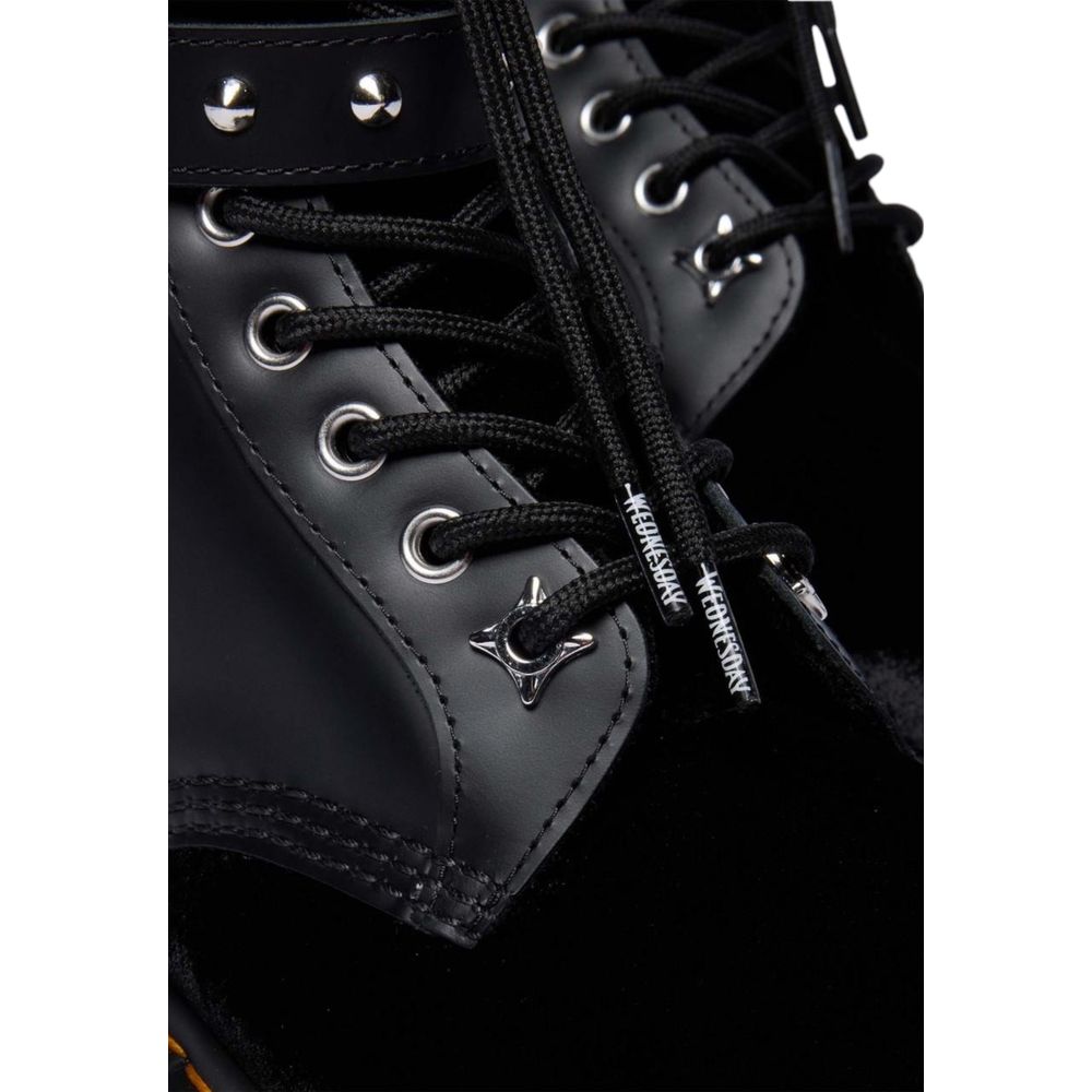 Dr. Martens Black Leather Lace-Up Boots