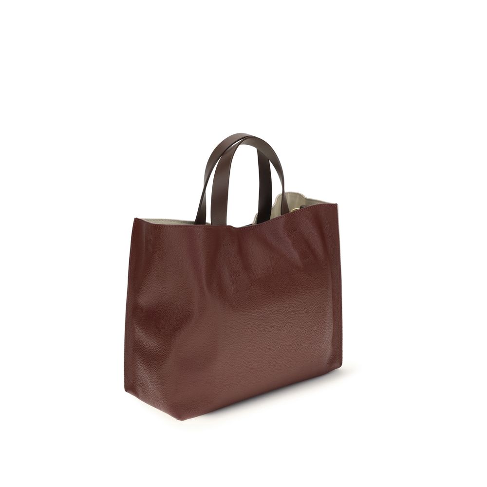 Marni Beige Calf Leather Bos Taurus Shoulder Bag