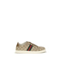 Gucci Beige Fabric Athletic Sneakers