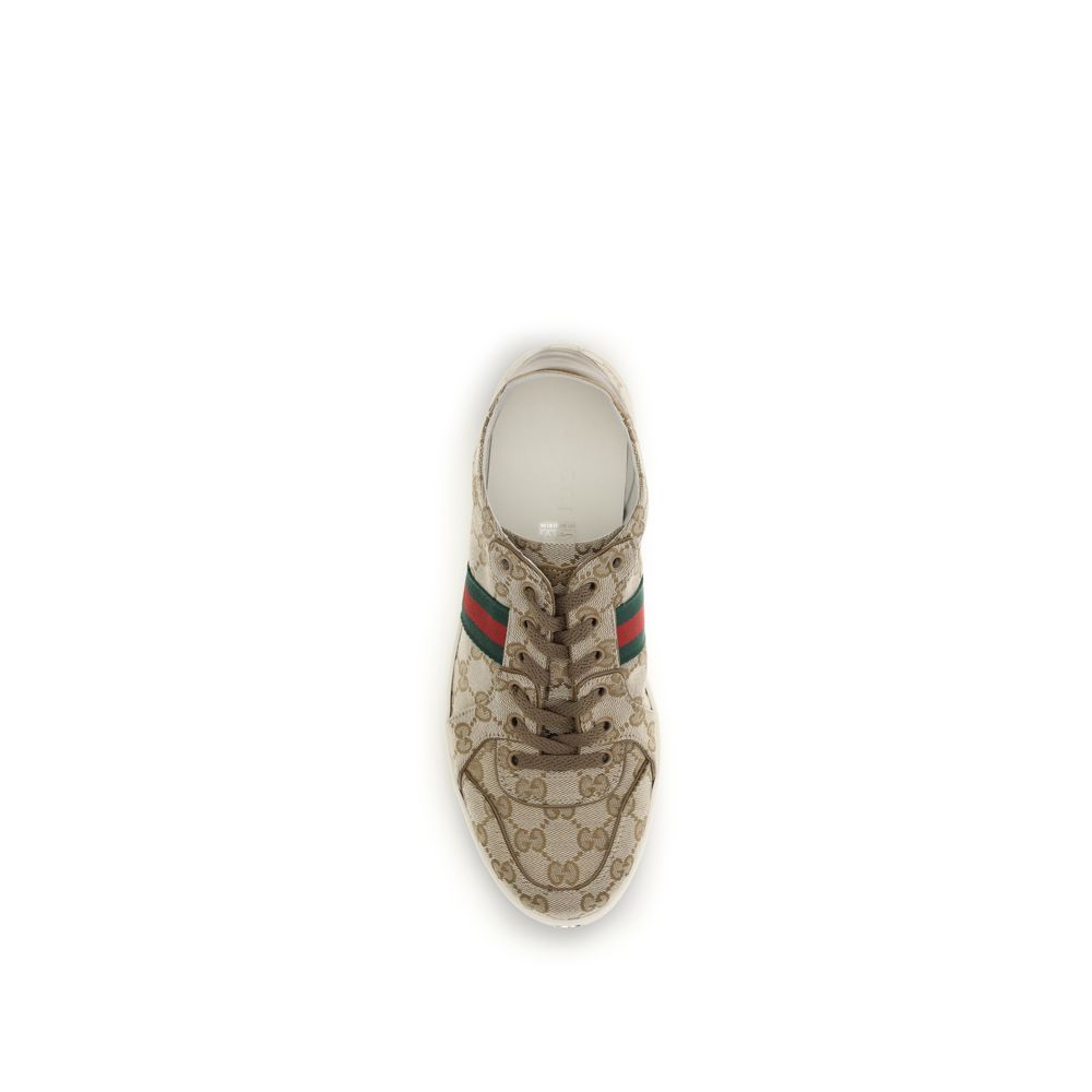 Gucci Beige Fabric Athletic Sneakers