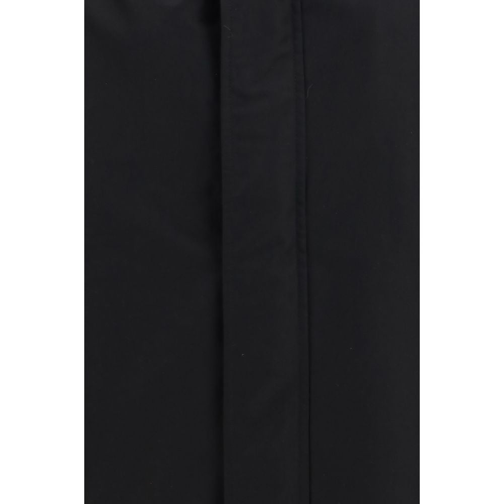 Gucci Black Cotton Full-Length Jacket