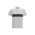 Gucci White Cotton Polo Shirt