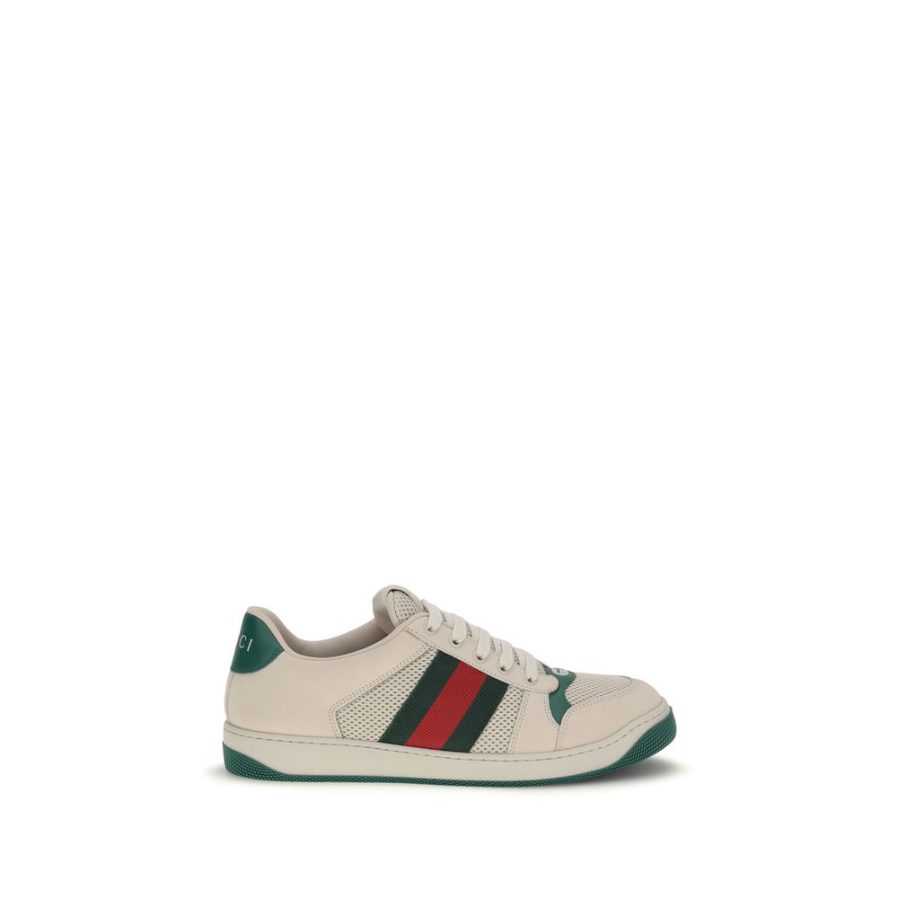 Gucci Beige Polyester Athletic Sneakers