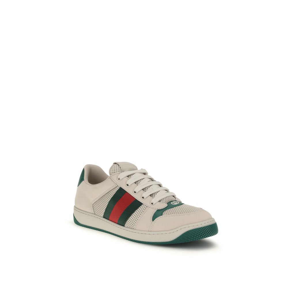 Gucci Beige Polyester Athletic Sneakers