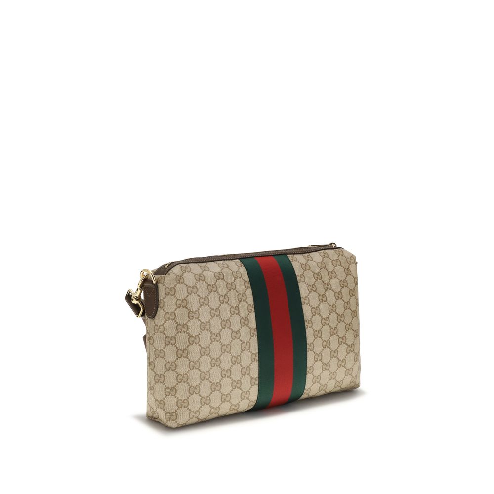 Gucci Beige Cotton Shoulder Bag