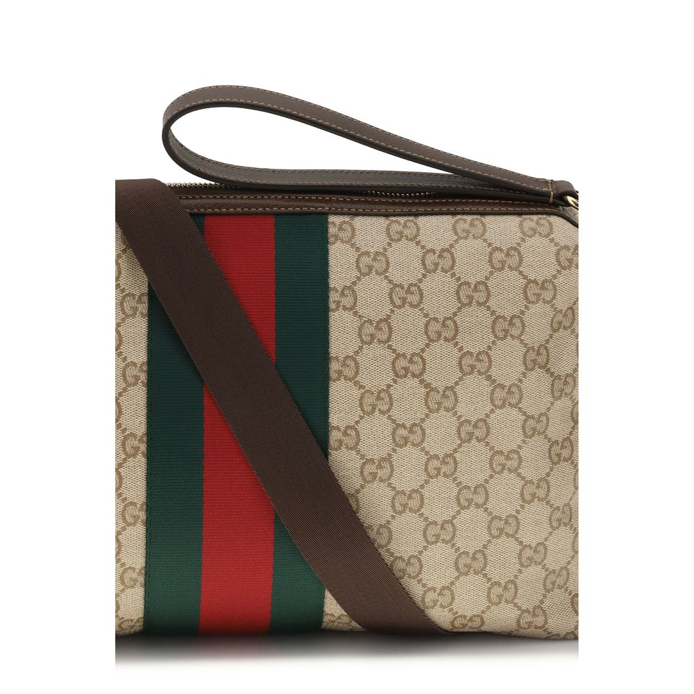Gucci Beige Cotton Shoulder Bag