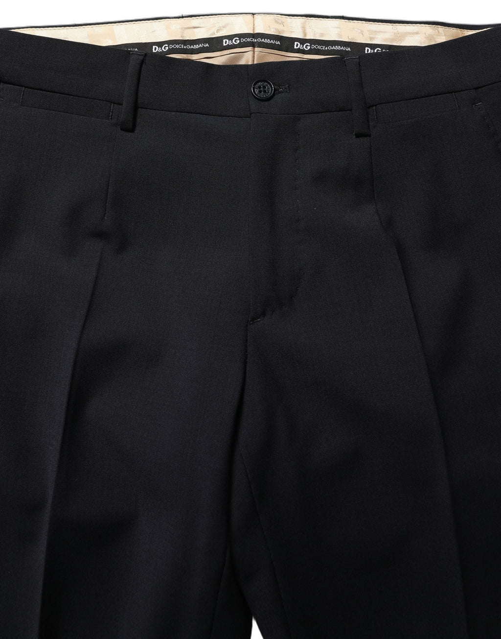 Dolce & Gabbana Black Wool Slim Fit Formal 3 Piece Men Suit
