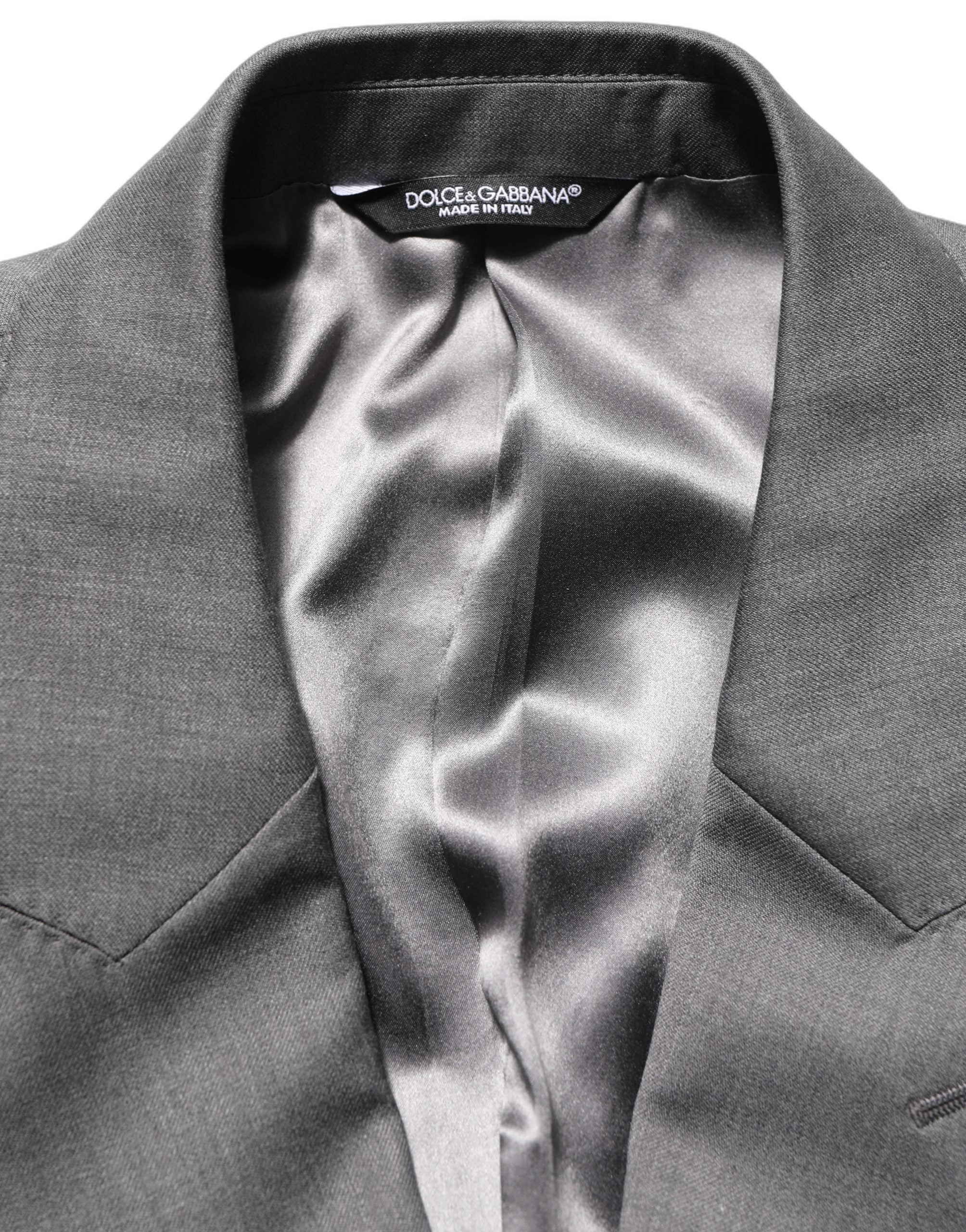 Dolce & Gabbana Gray MARTINI Slim Fit Formal 2Piece Men Suit