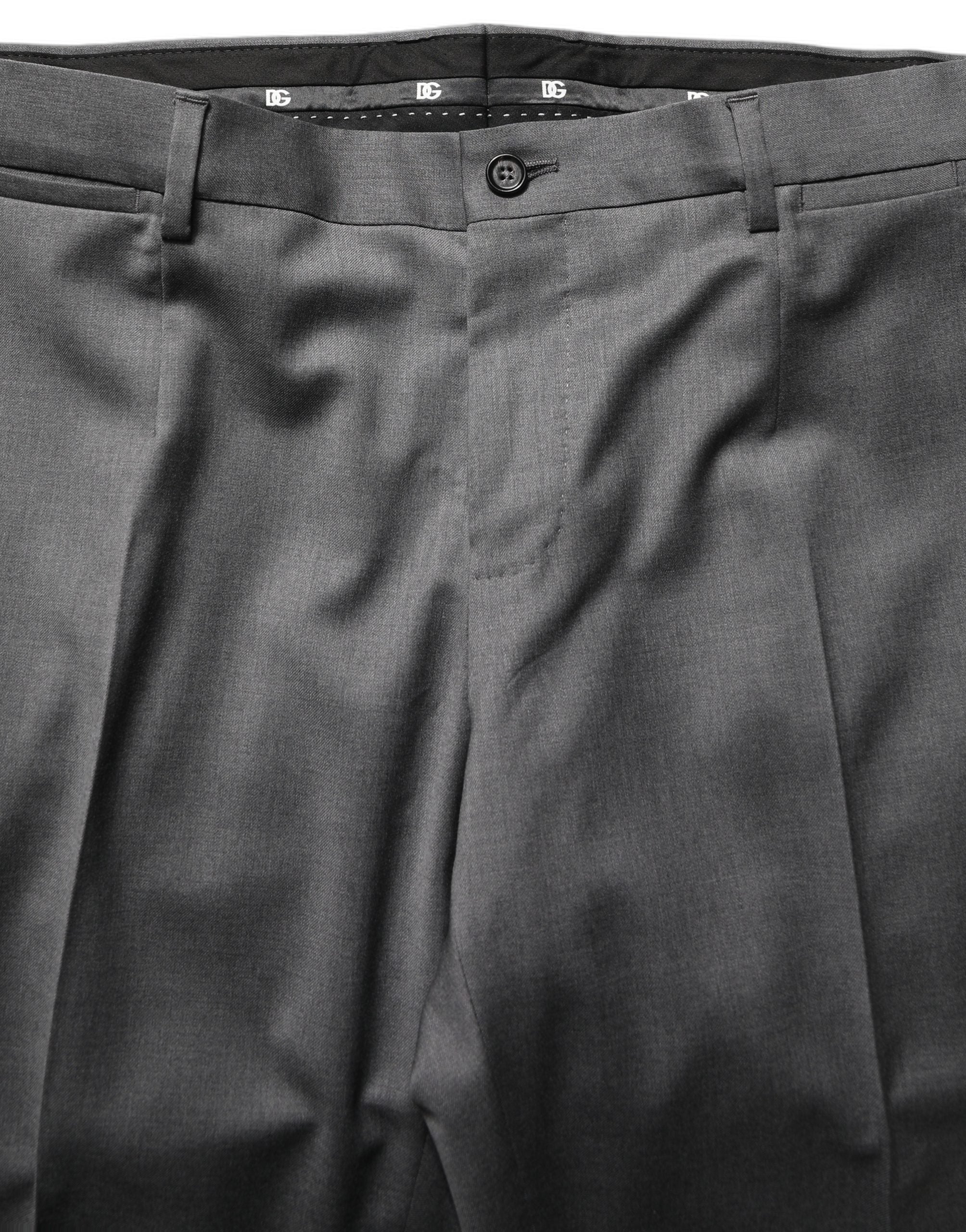 Dolce & Gabbana Gray MARTINI Slim Fit Formal 2Piece Men Suit