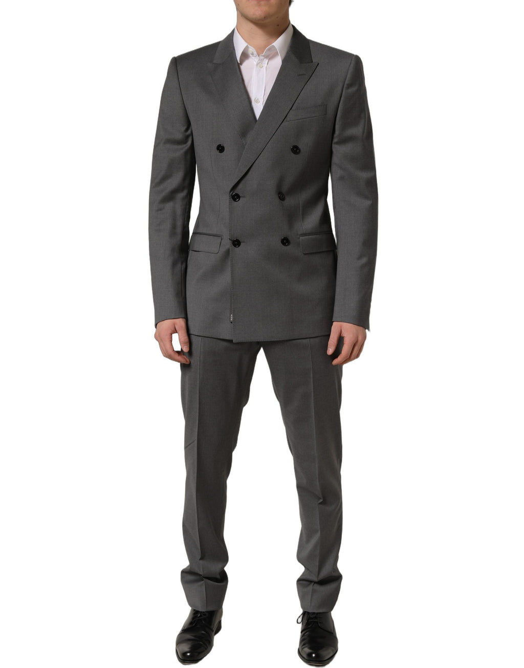 Dolce & Gabbana Gray MARTINI Slim Fit Formal 2Piece Men Suit