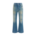 Amiri Blue Cotton Flared Jeans