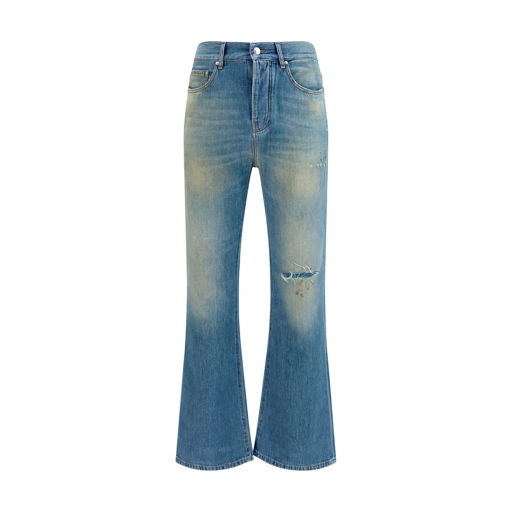 Amiri Blue Cotton Flared Jeans