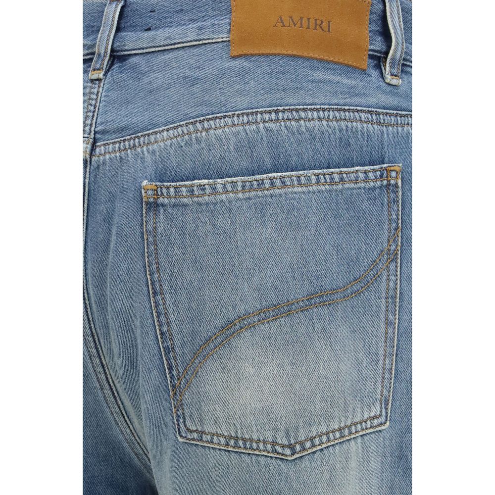 Amiri Blue Cotton Flared Jeans