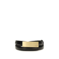 Khaite Black Calf Leather Bos Taurus Regular Belt
